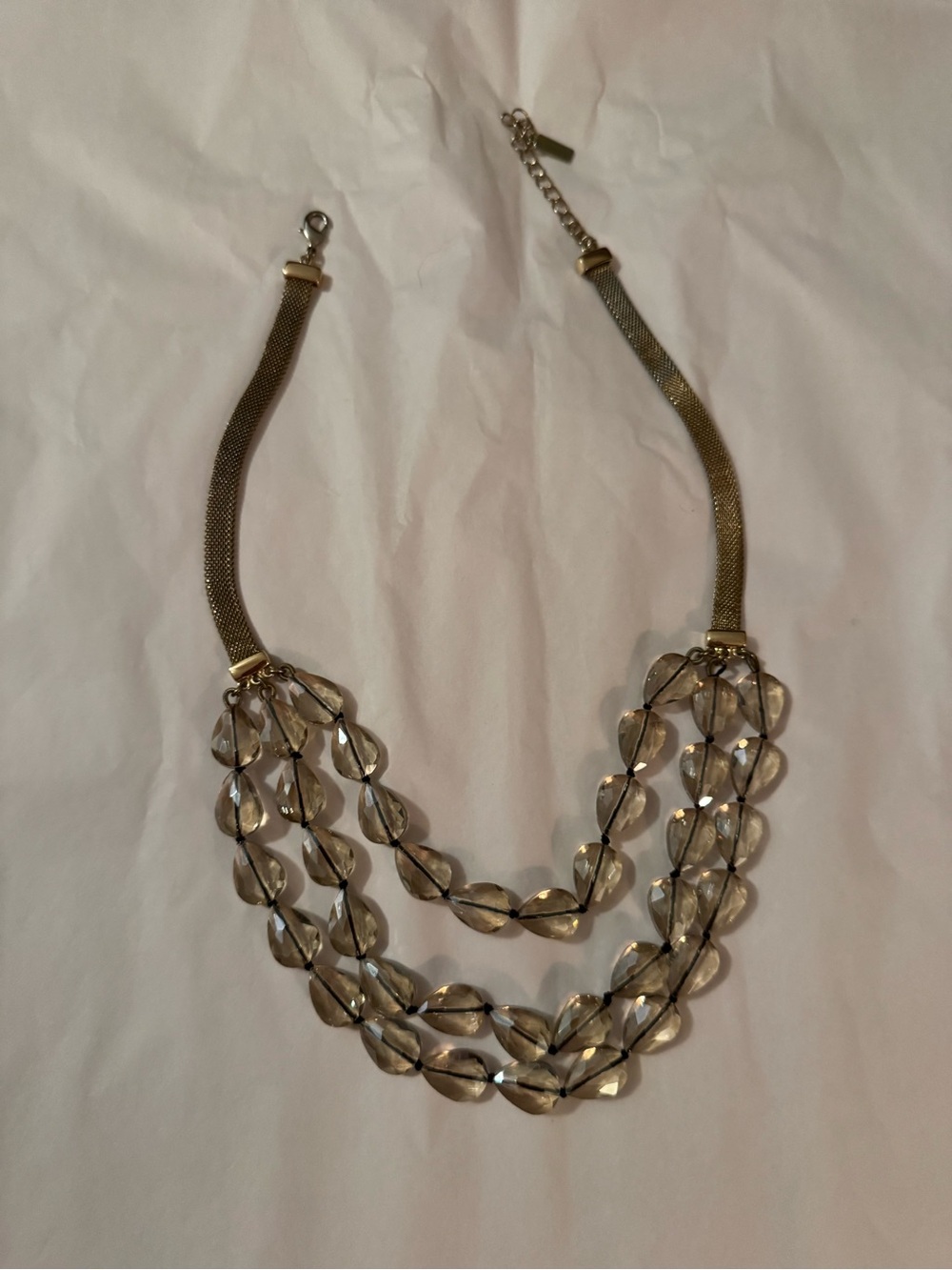 Baublebar Multi-Strand Smoky Crystal Necklace